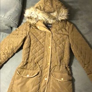 Never Worn Green Mid-Thigh Length Winter Jacket